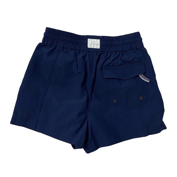 J Crew Woman’s Navy Blue Elastic Waist Pull On Shorts Swim Beach Activewear XS - Picture 6 of 10